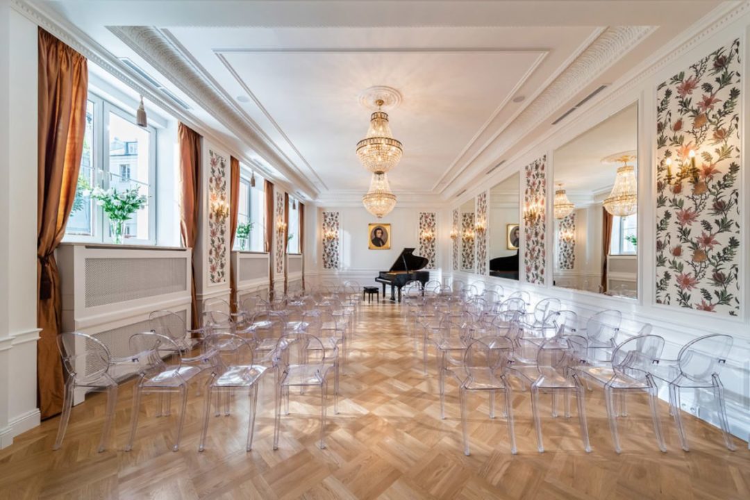 Business Conferences Warsaw decorative interior of Fryderyk Concert Hall