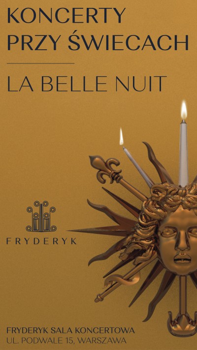 KONCERT PRZY ŚWIECACH - LA BELLE NUIT | JARYNA RAK | JAGODA SOKOŁOWSKA O'DONOVAN | ROBERT SKIERA